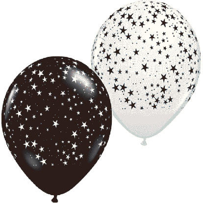 11" Stars Around (black & White)