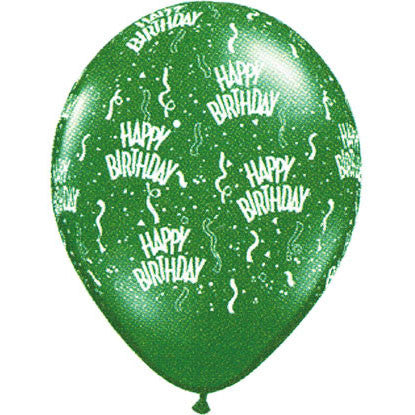 11" Birthday Around Emerald Gr
