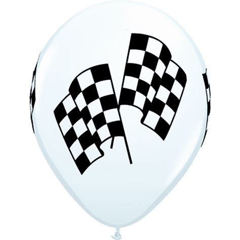 11" Racing Flags Around White