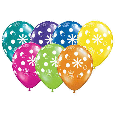 11" Polka Dots And Circles Aro