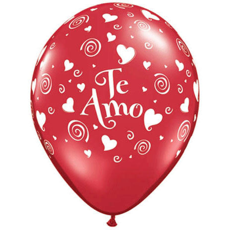 11" Te Amo Swirling Hearts Around