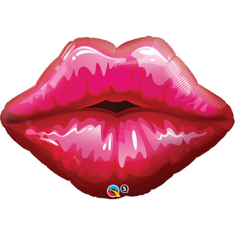 Red Kissey Lips Mini Shape Foil Balloon