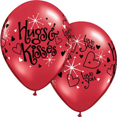 11" Love You Hugs & Kisses Around