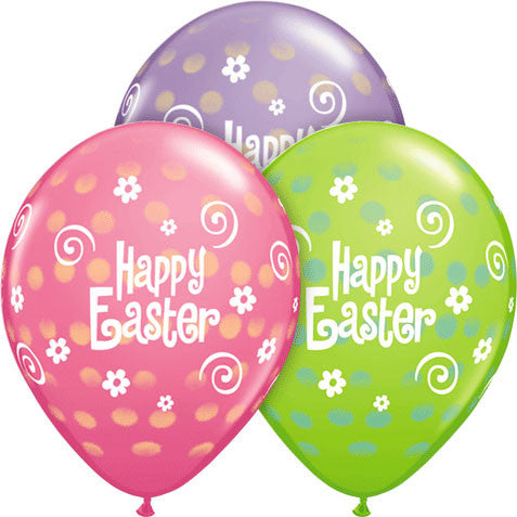 11" Easter Polka Dot Around