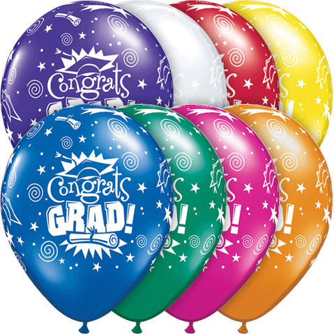11" Congrats Grad Around (50/bag)