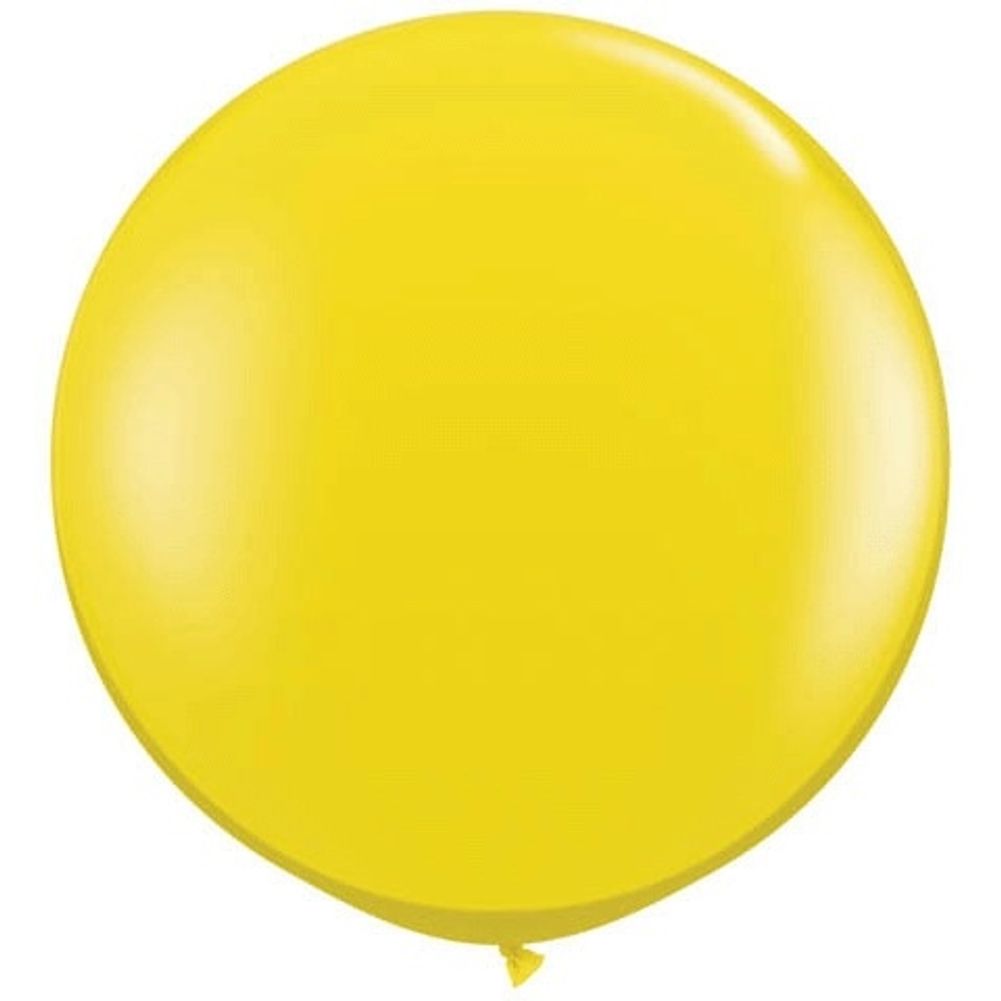 Qualatex 3' Citrine Yellow Latex Balloons (2ct)
