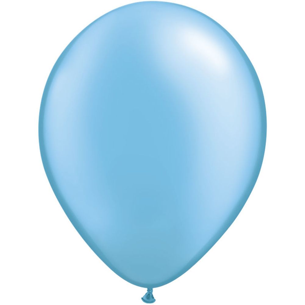 Qualatex 5" Pearlized Azure Latex Balloons (100ct)