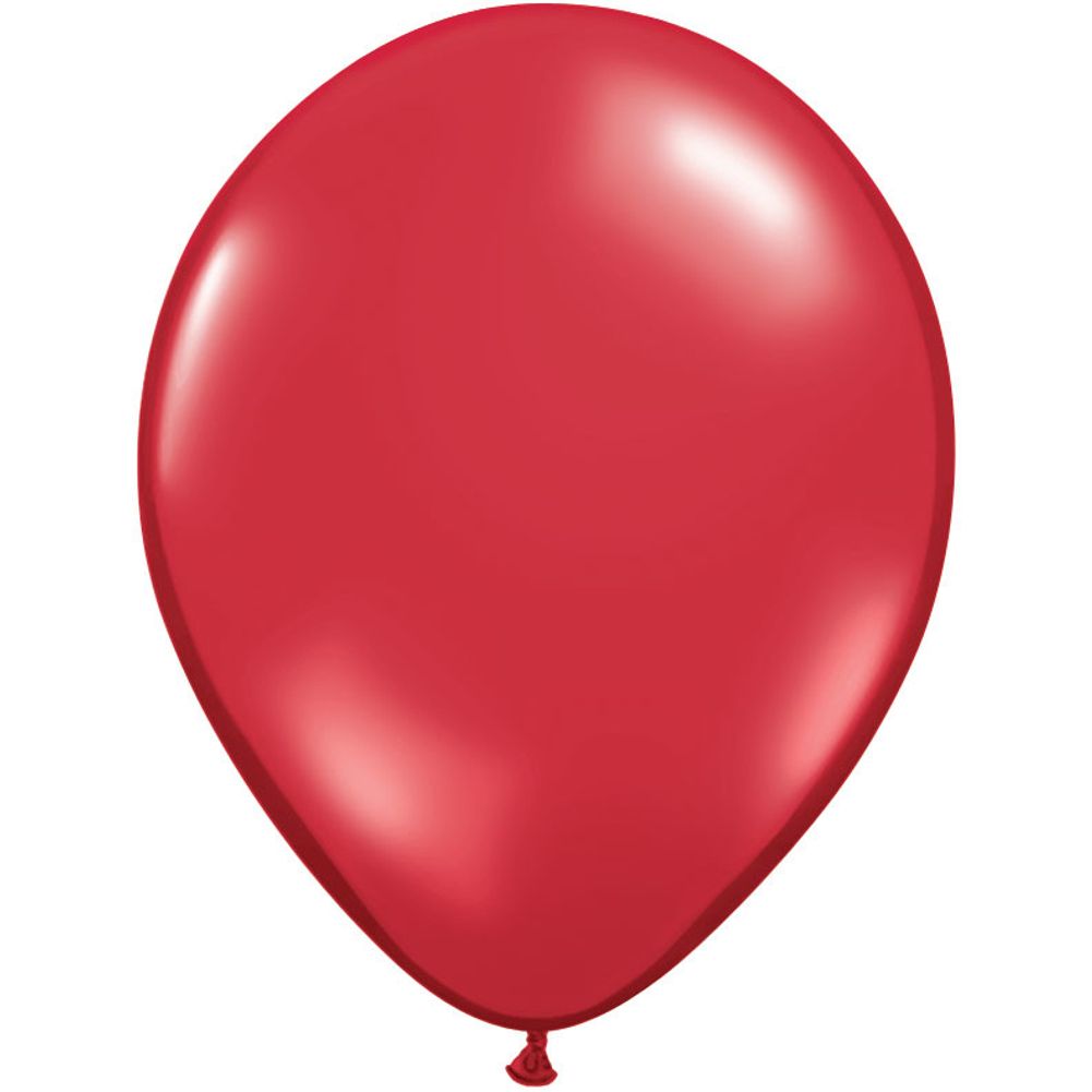 Qualatex 5" Ruby Red Latex Balloons (100ct)