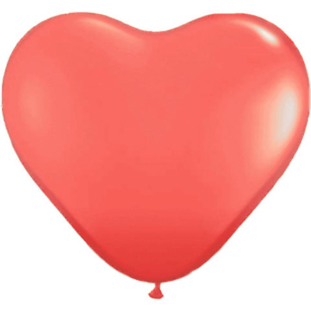 Qualatex 6" Rose Heart Latex Balloons (100ct)