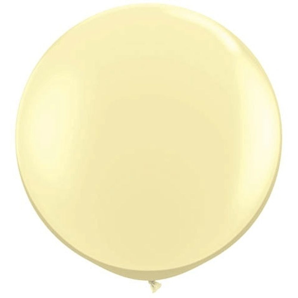 Qualatex 3' Ivory Silk Latex Balloons (2ct)