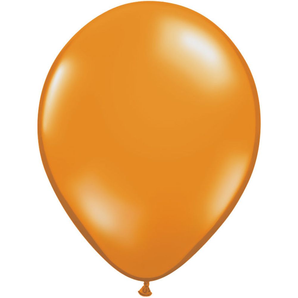 Qualatex 9" Mandarin Orange Latex Balloons (100ct)
