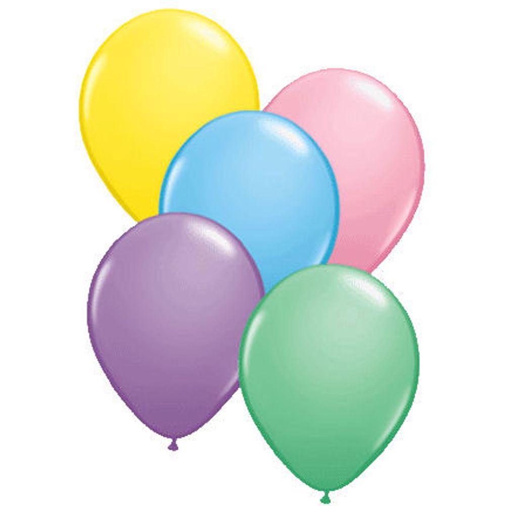 Qualatex 16" Assorted Pastels Latex Balloons (50ct)