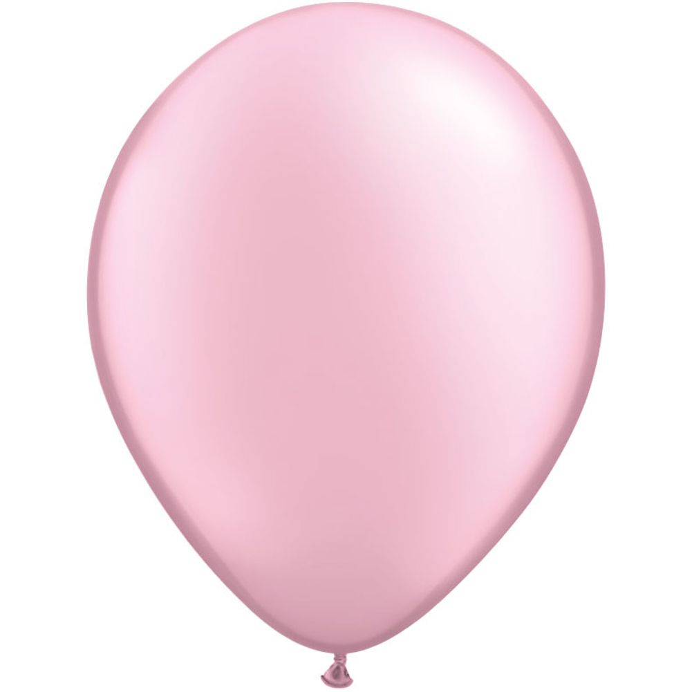 Qualatex 16" Pearlized Pink Latex Balloons (50ct)