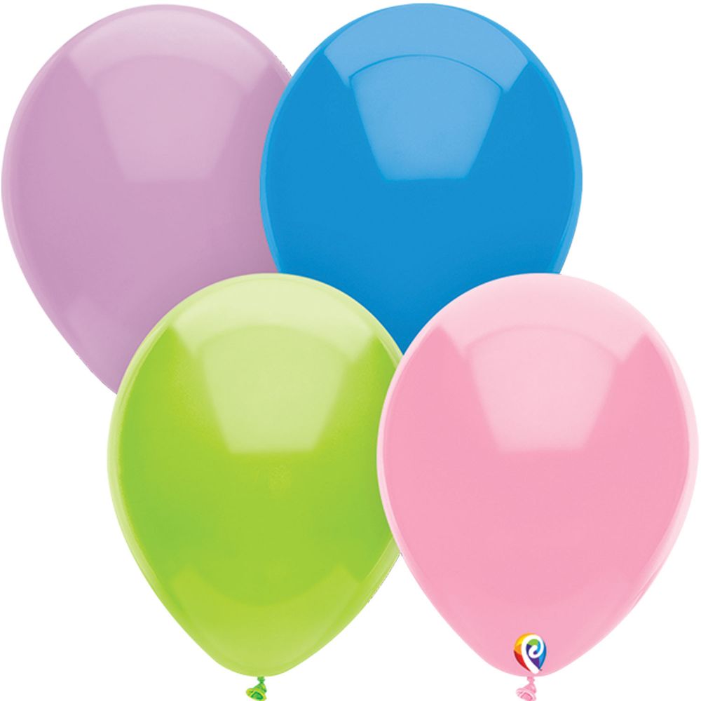 Funsational 12" Pastel Assorted Color Latex Balloons, 15ct