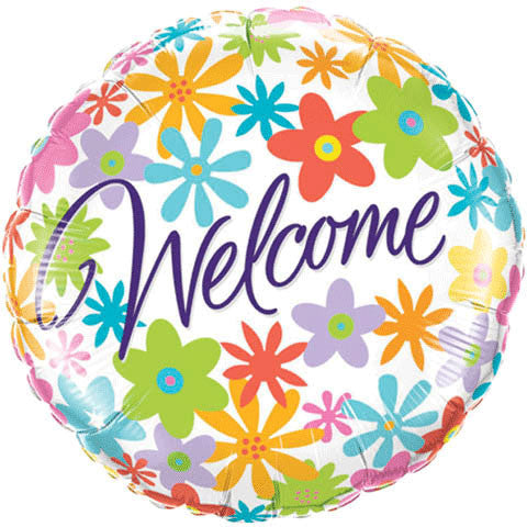 18" Welcome Flowers