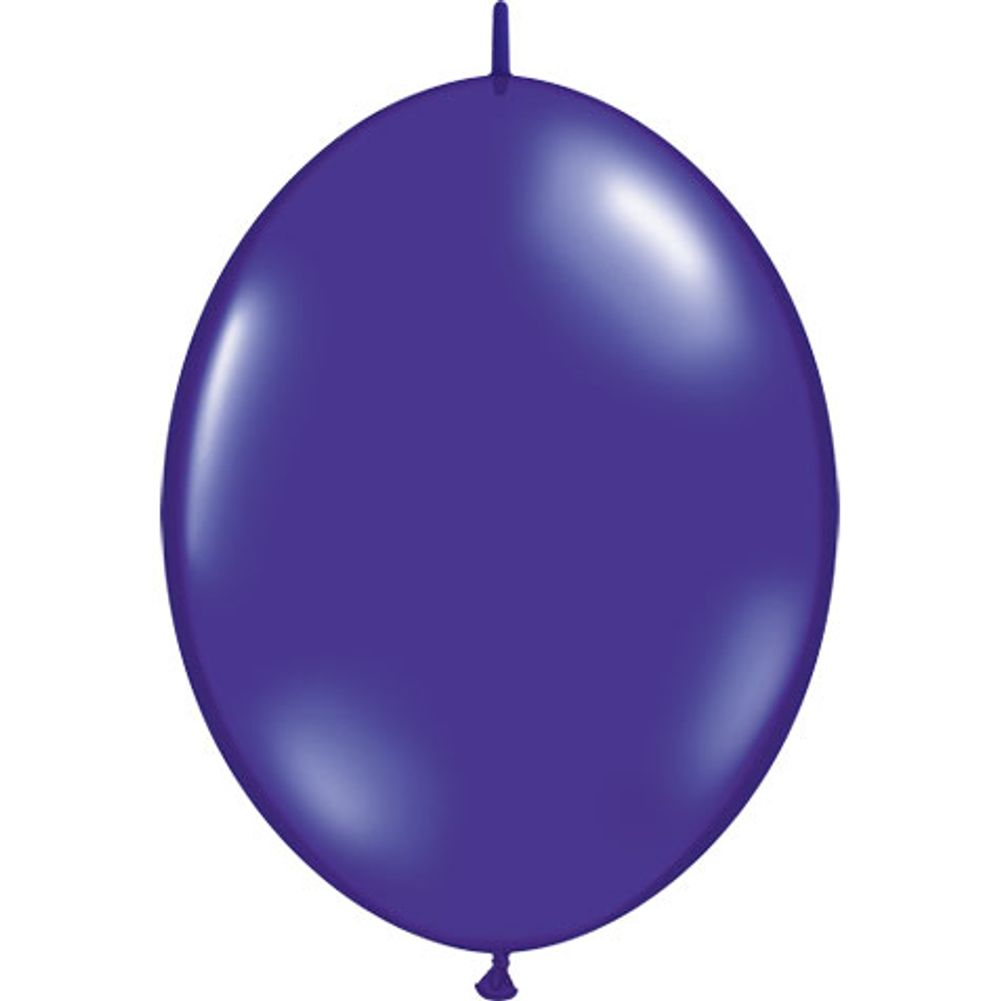 Qualatex 12" Quartz Purple Quicklinks Latex Balloons (50ct)