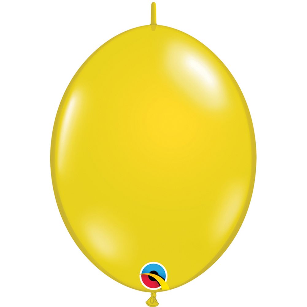 Qualatex 12" Citrine Yellow Quicklinks Latex Balloons (50ct)