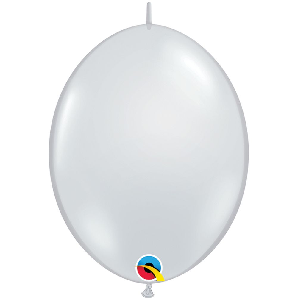 Qualatex 12" Diamond Clear Quicklinks Latex Balloons (50ct)