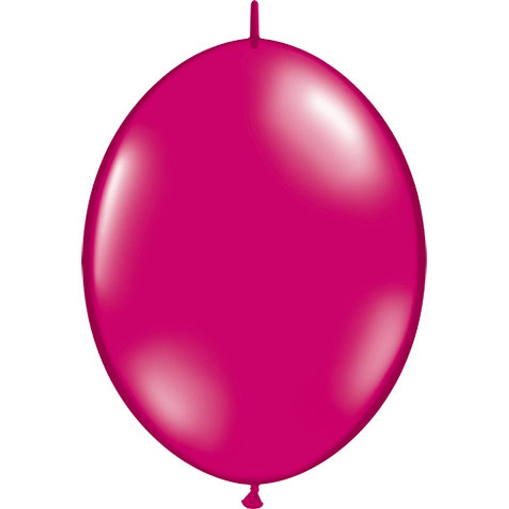 Qualatex 12" Jewel Magenta Quicklinks Latex Balloons (50ct)