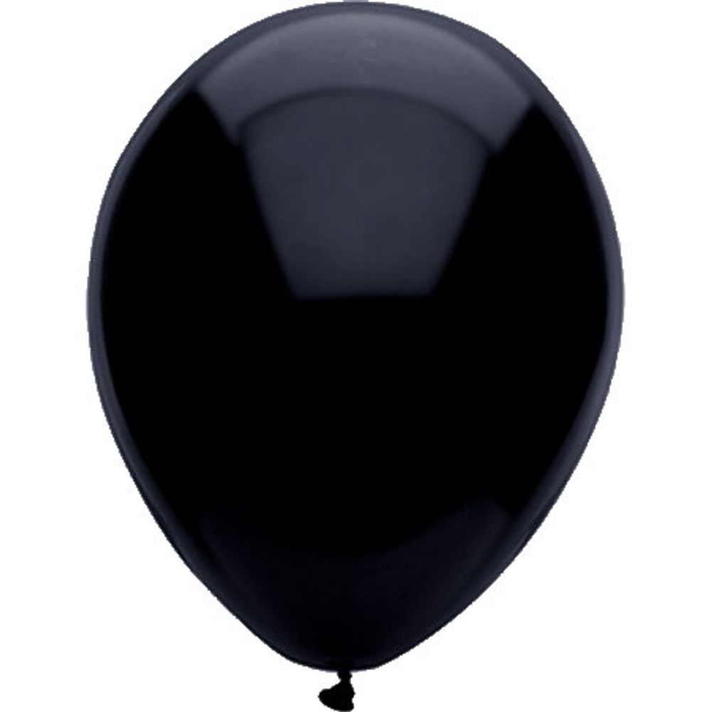 BSA 11" Pitch Black Latex Balloons (100ct)