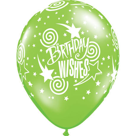 16" Birthday Wishes Around Balloons (50 ct)