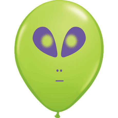 5" Space Alien Latex Balloons (100 ct)