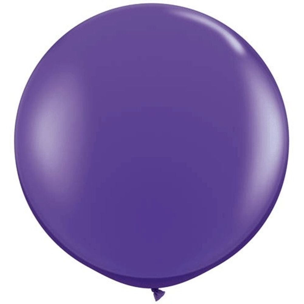 Qualatex 3' Purple Violet Latex Balloons (2ct)