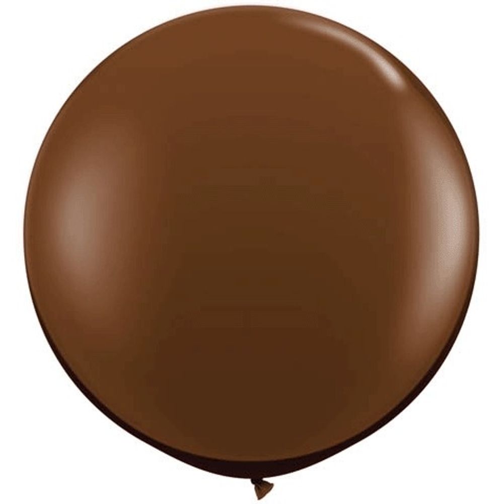 Qualatex 3' Chocolate Brown Latex Balloons (2ct)