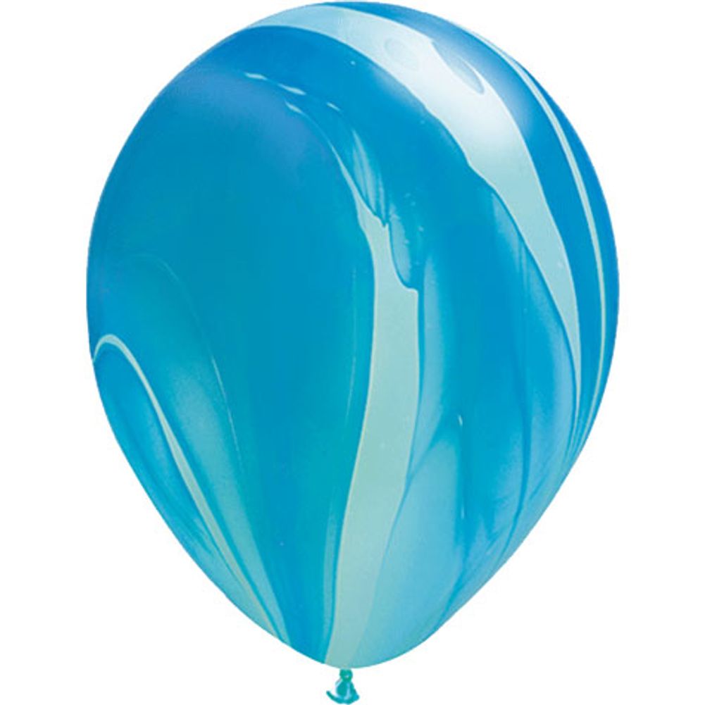 11" Blue Rainbow Agate Balloons (25 ct)