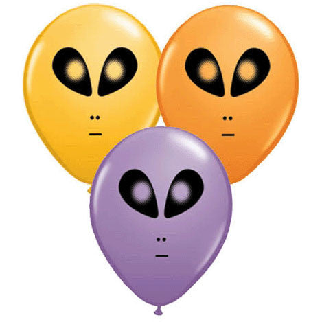 5" Space Alien Latex Balloons (100ct)