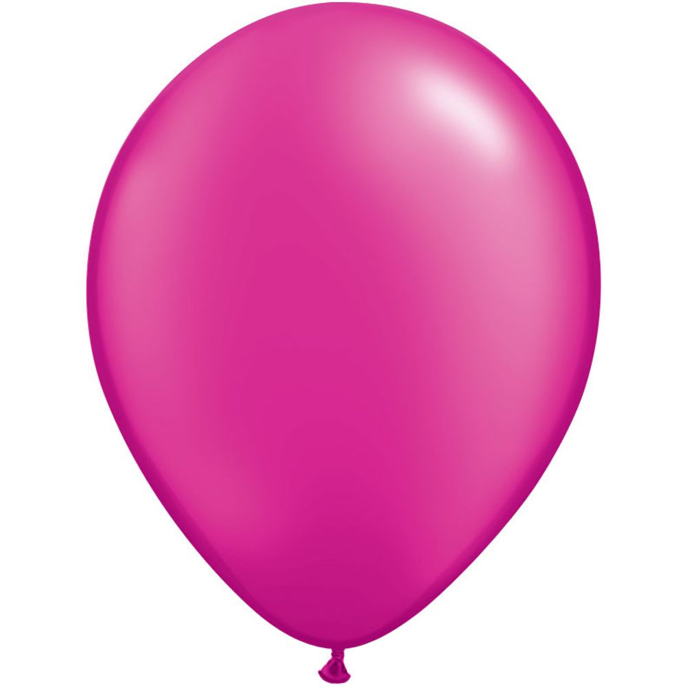 Qualatex 5" Pearlized Magenta Latex Balloons (100ct)