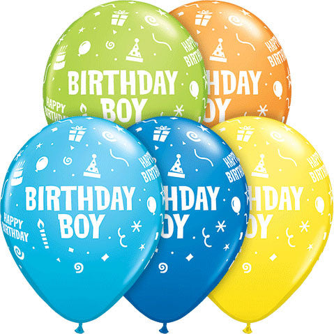 11" Birthday Boy Party Pack (5ct)