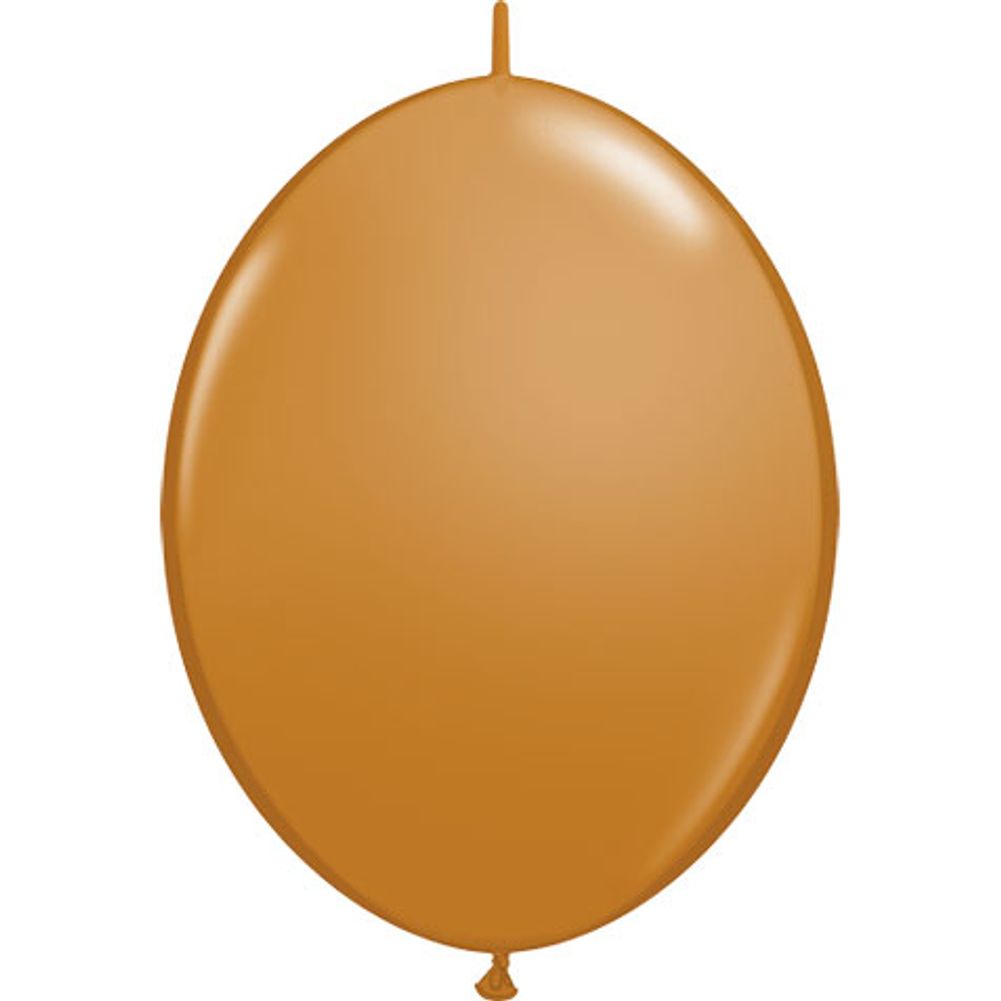 Qualatex 12" Mocha Brown Quicklink Latex Balloons (50ct)