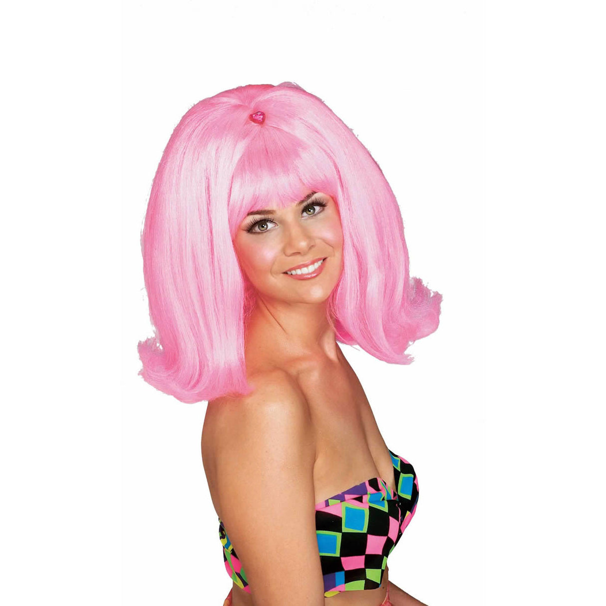 Pink Flip Wig