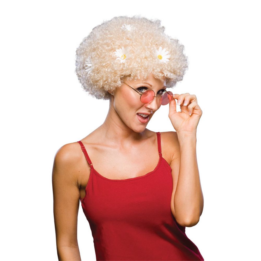Blonde Curly Daisies Wig