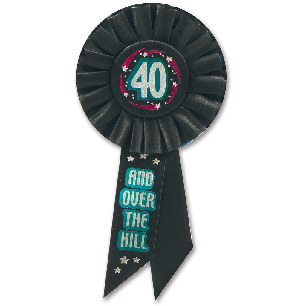 40 & Over-The-Hill Rosette