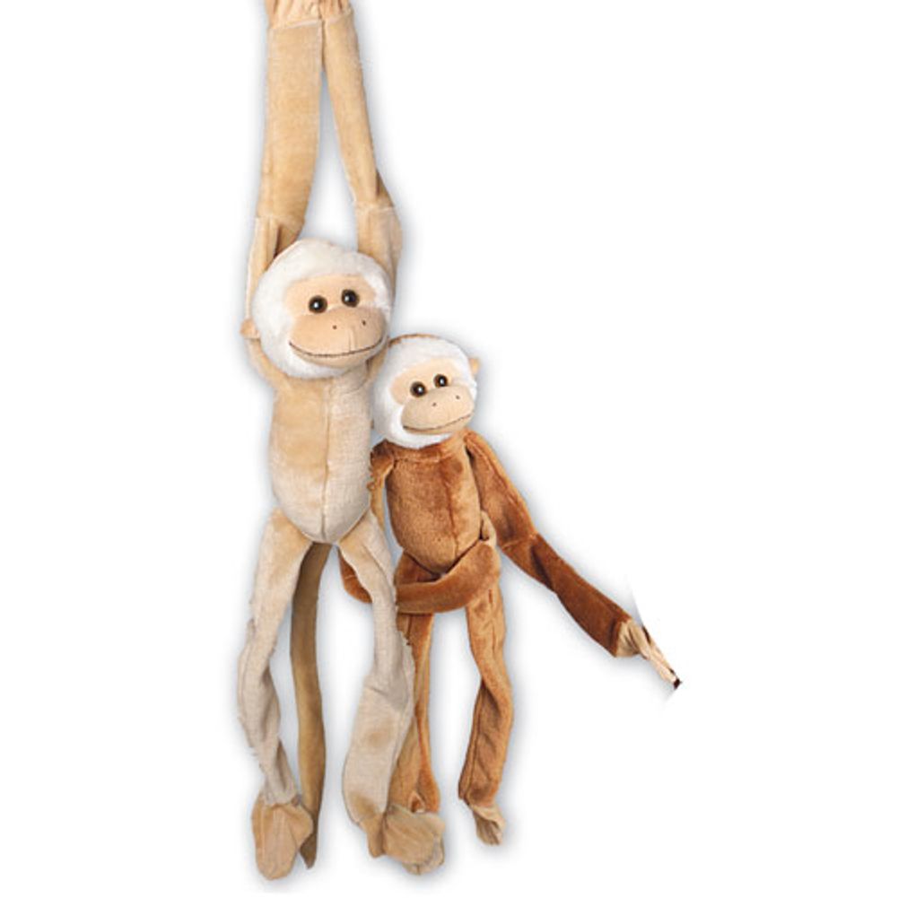Plush Jumbo Natural Monkeys (12ct)