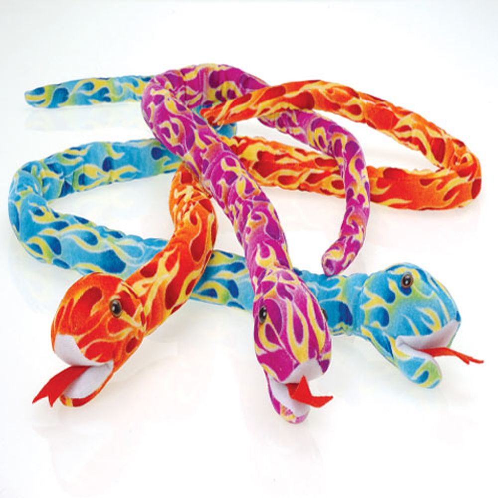 Plush Jumbo Flame Snakes (12ct)