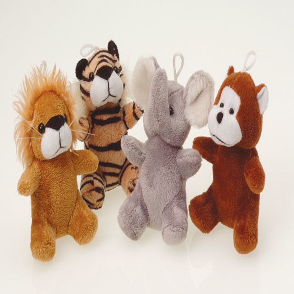 Plush Furry Wild Animals (12ct)