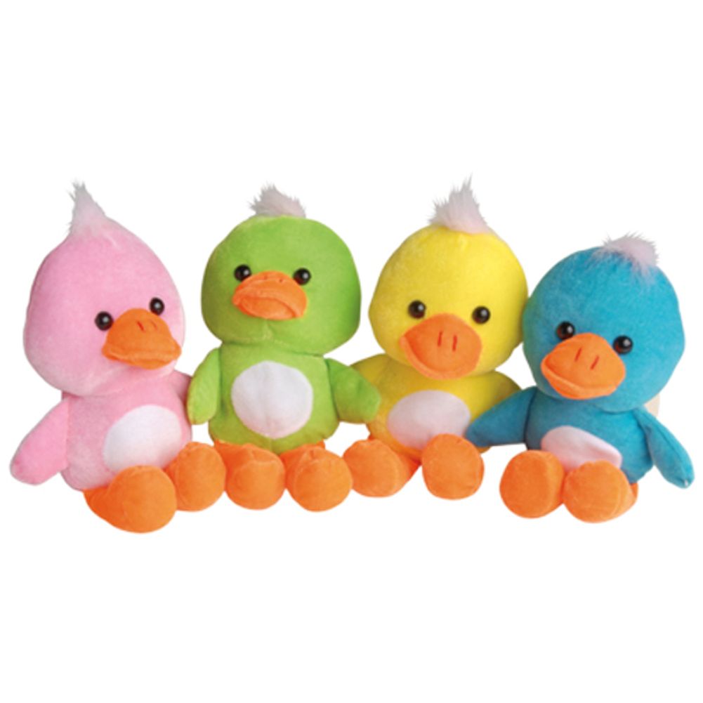 Bright Plush Ducks (12 ct)