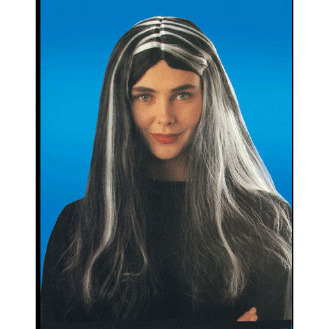 Witch Wig Black w/Streaks