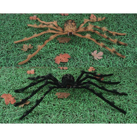 30" Black and Brown Posable Spider