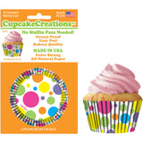 Rainbow Dots Standard Baking Cups
