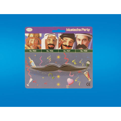 English Moustache Black