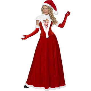 Luxury Miss Santa Women's Costume, Size Small US 6-8