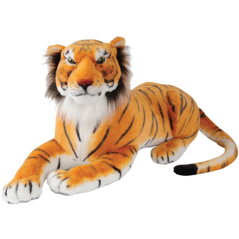 Jumbo Realistic Plush Tiger (1ct)