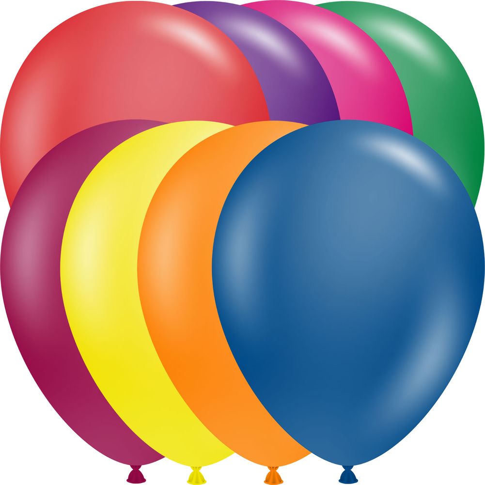 Tuftex 11" Crystal Asst Latex Balloons (100ct)