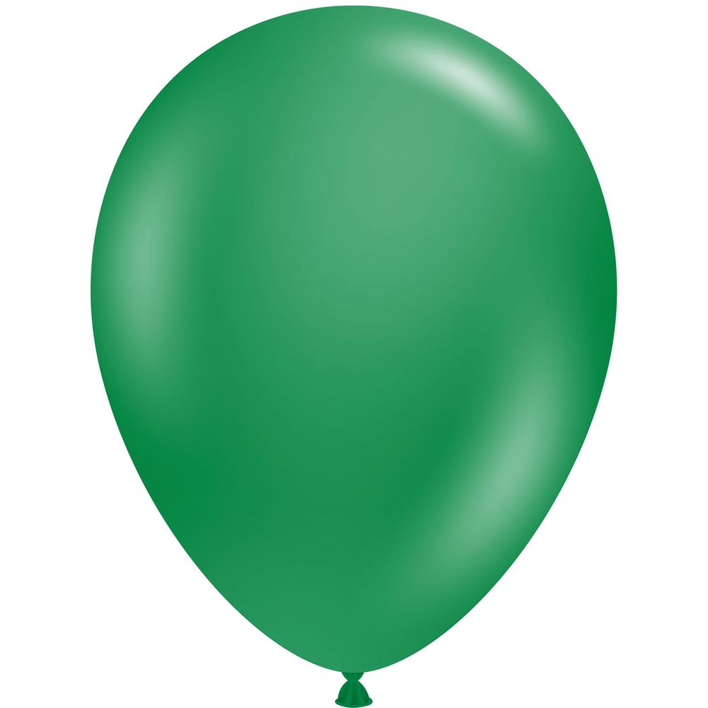 Tuftex 11" Crystal Emerald Green Latex Balloons (100ct)