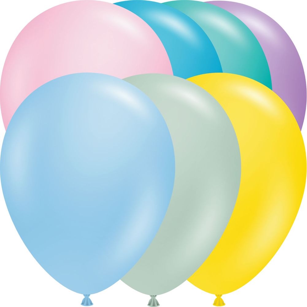 Tuftex 11" Pastel Asst Latex Balloons (100ct)