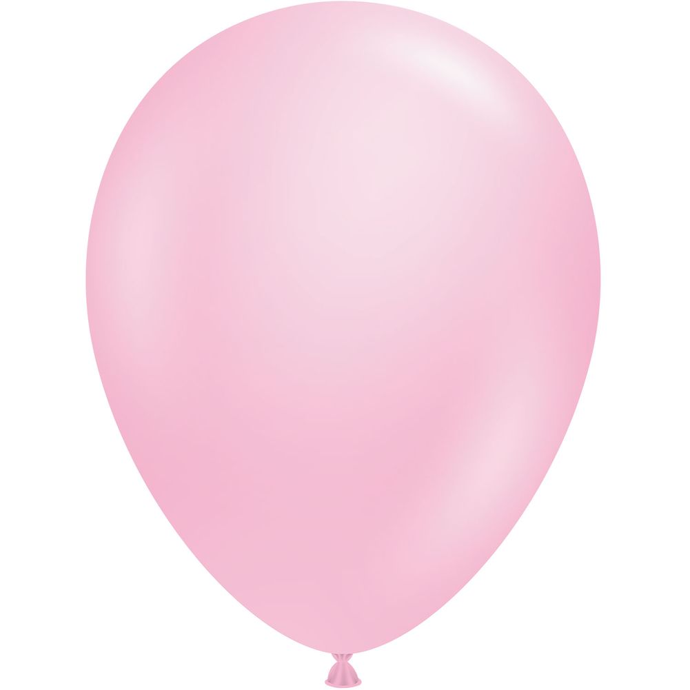Tuftex 11" Baby Pink Pastel Latex Balloons (100ct)